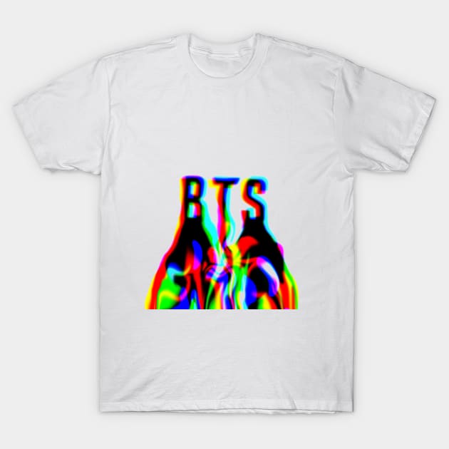 BTS RGB paint text design T-Shirt by bixxbite